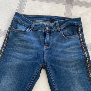 Zara pipped jeans skinny 27 inseam